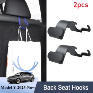 For Tesla Model Y Juniper Launch 2025 Rear Headrest Hook Trunk Organizer Umbrella Bag Hanger Seat Storage Travel Accessories