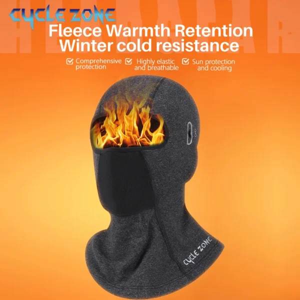 Motorcycle Balaclava Winter Warm Riding Sports Full Face Mask Glasses Hole Windproof Breathable Neck Protect Sunscreen Headwear - Image 3