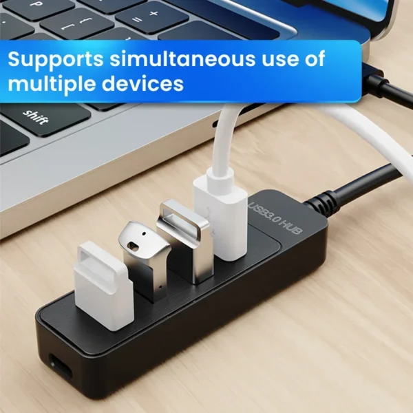 USB 3.0 Power Adapter 4 Port Multi USB Splitter Hub USB Hub 2.0 Type C Hub Multi Extender Accessories - Image 3