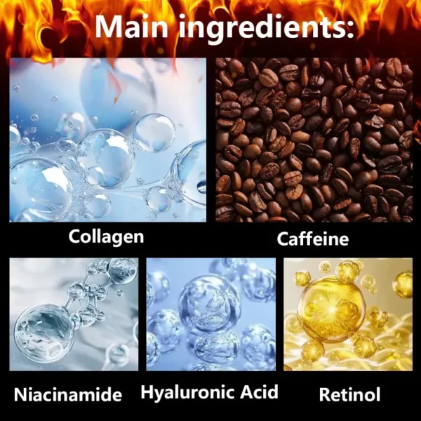 60g Caffeine Hot Massage Cream - Deeply Nourishing and Firming Moisturizer for Face and Body, Ideal for Post-Workout, Enhances Moisturizing System, Moisturizing Cream - Image 4