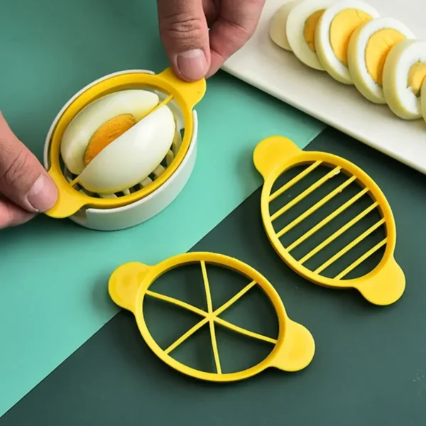 1pc-Stainless Steel Egg Slicer Egg Split Device Handheld Mushroom Kiwi Divider Tomato Cutter Multifunction Slicing Mould - Image 2