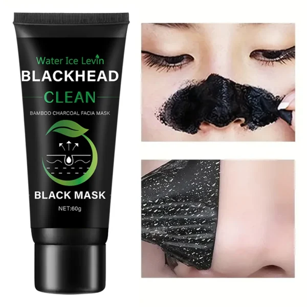 Bamboo Charcoal Fiber Mask Blackhead Removal Deep Mask Deep Cleansing Cleansing Exfoliating Mask Treatment Black Mask - Image 5