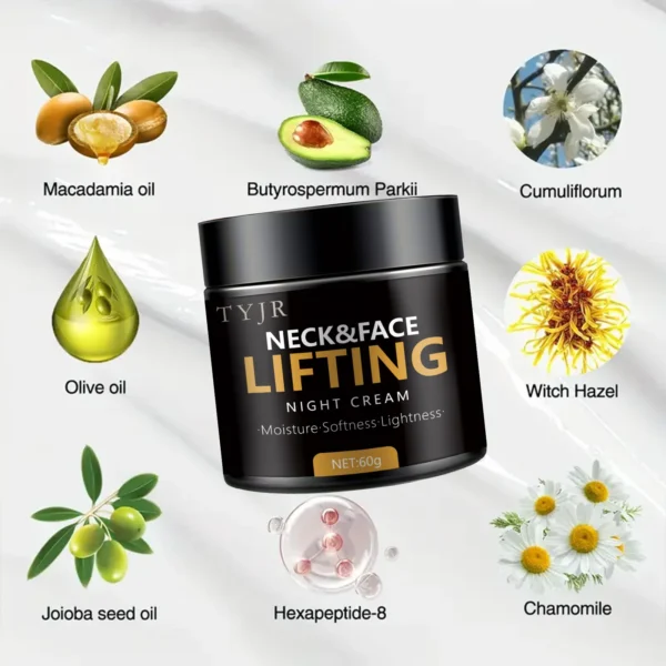 Neck Lines Protein Cream Collagen Eliminate Neck Fine Lines Anti-ageing Lift Rejuvenation Nourish Eliminate Double Chin SkinCare - Image 2