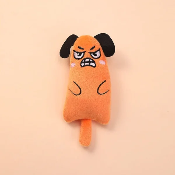 Cartoon cat and dog shaped toys, bite-resistant puppy plush dolls cat self-entertainment teeth grinding and cleaning interactiv - Image 5