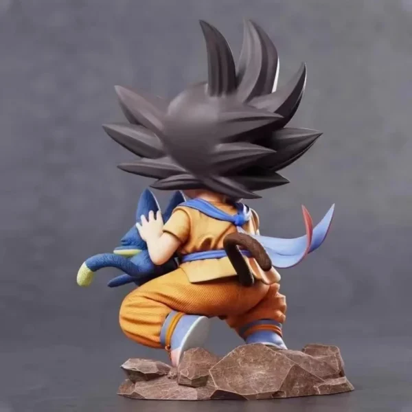 Dragon Ball Childhood Little Goku Hugs Puer Ya Mu Tea Little Follower Figure Doll Pvc Model Statue Collection Toys Ornamen Gift - Image 3