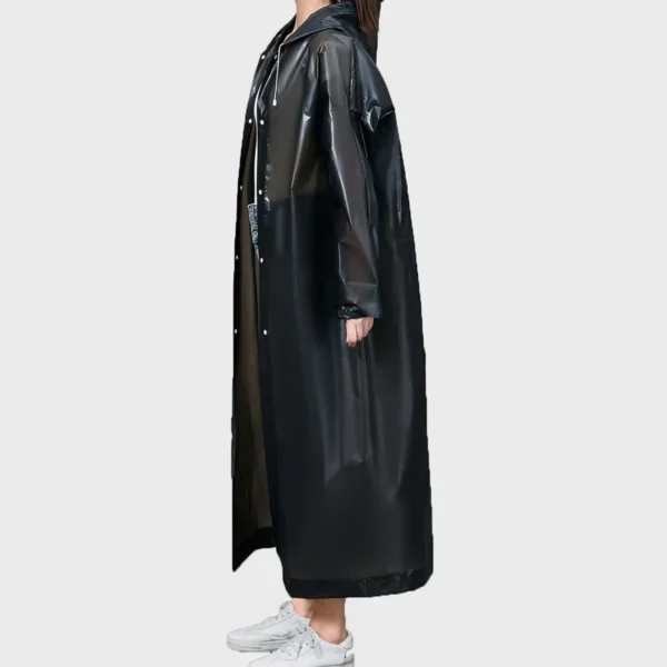 1pc - Outdoor lightweight one-piece long raincoat with thickened multi-functional windbreaker raincoat - Image 4