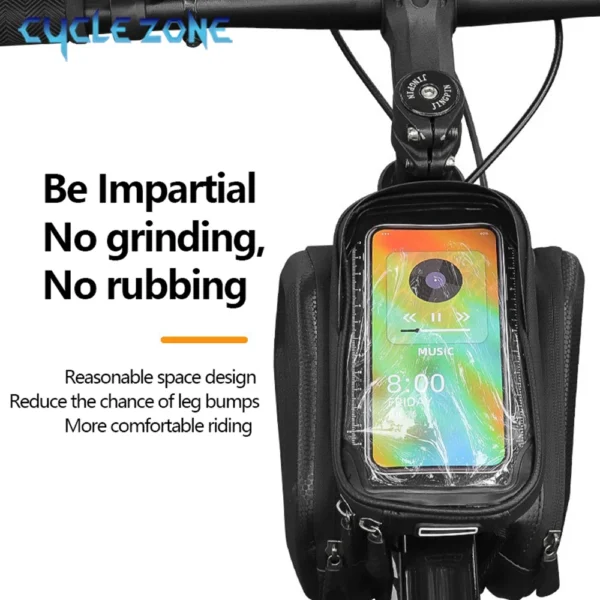 Bicycle Phone Bag Bike Top Front Tube Frame Bags Cycling Front Bag Touch Screen Road MTB Mountain Bike Phone Bags Accessories - Image 4