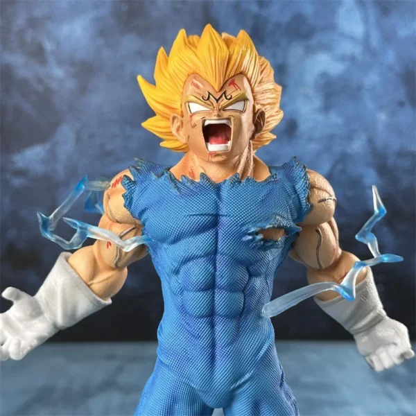 27cm Dragon Ball Z Majin Vegeta Anime Figure Self-destruct Super Saiyan Action Figures Pvc Statue Figurine Model Toys Gift - Image 5