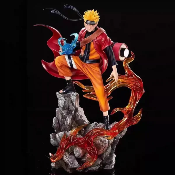 23cm Naruto Anime Figure Uzumaki Naruto Uchiha Sasuke Action Model Pvc Statue Desktop Ornament Collection Toys Gift - Image 5