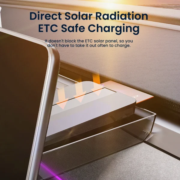 YZ Hidden Screen Storage Box For Tesla Model 3 Y Highland Juniper 2021-2025 Magnetic Magsafe Hidden Large Space Storage Box - Image 3