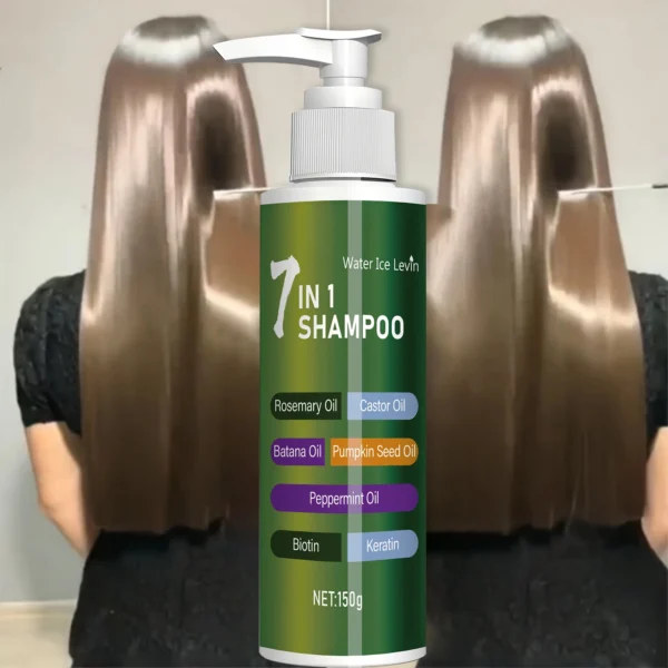 7-in-1 Shampoo, Rich Foam and Easy to Rinse, Remove Dandruff, Reduce Broken Hair, Long-Lasting Oil Control, Super Fluffy, Strong Hair Repair Split Ends, Thick and Soft - Image 7