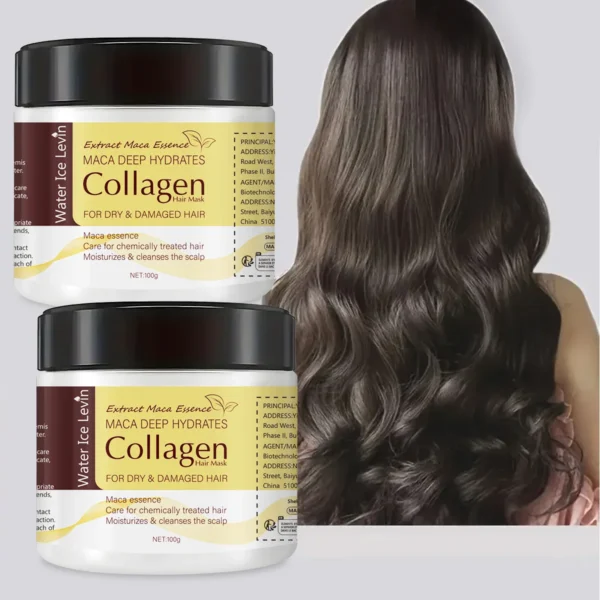 Magic Hair Mask Contains Collagen, Keratin - Coconut Oil Deep Hair Care - Powerful Moisturizing and Hydrating - Repair Small, Sparse, Fragrile, Dry and Damaged Hair - Image 4