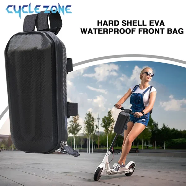 3L Electric Scooter Bag EVA Hard Shell Electric Bike Handlebar Bags Large Capacity MTB Road Cycling Front Handlebar Storage Bag - Image 5