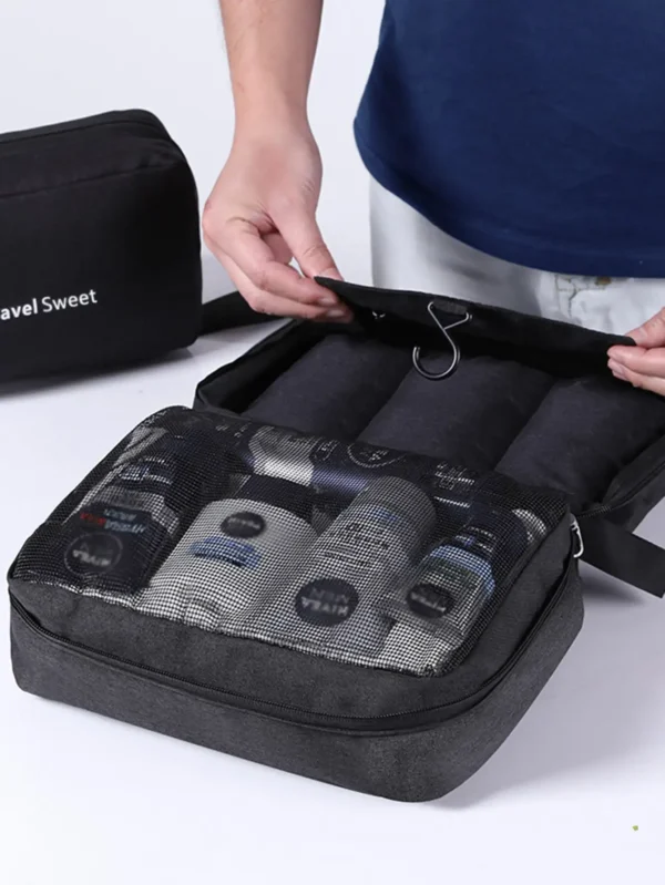 1PC-Man Business High Quality Women Makeup Bags Travel Cosmetic Bag Toiletries Organizer Waterproof Storage Neceser Hanging Bat - Image 4