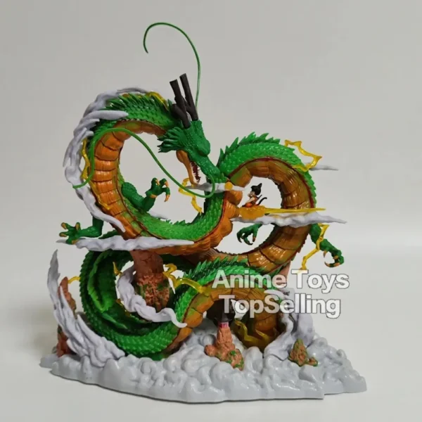 23cm/9.05in Anime Dragon Ball Z Figure Shenron Goku And Shenron Action Figure Model Pvc Statue Doll Collection Toy Gifts - Image 4