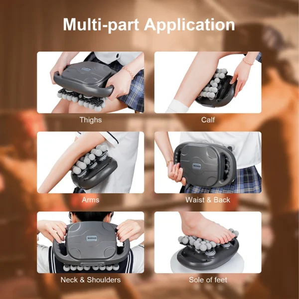 42-Heads Fascia Gun High-Frequency Vibration Body Massage Gun Back and Waist Massager Neck Shoulder Massager Muscle masajeador - Image 2