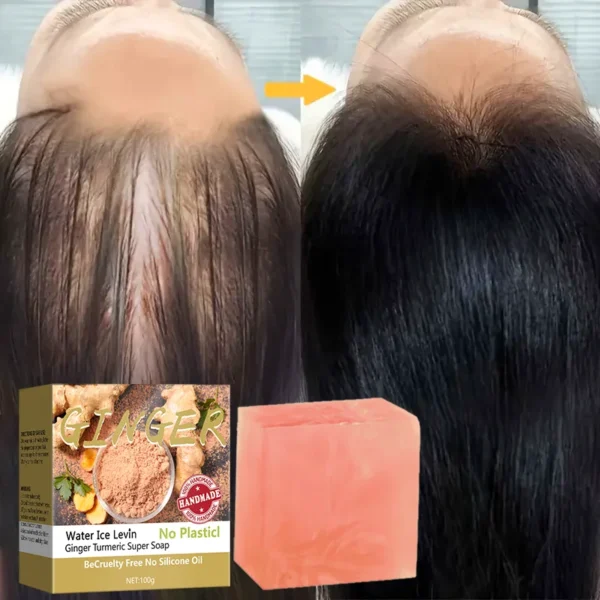 Turmeric Super Soap Shampoo Cold Process Soap Shampoo Shampoo Bar Pure Plant Shampoo Shampoo Hair Treatment - Image 7