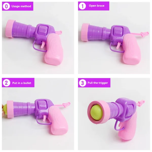 New cat toys cat stick hairball gun bullet gun indoor kitten self-exciting toys dopamine color matching cat supplies - Image 5