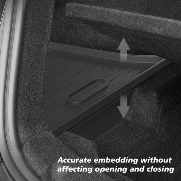 Trunk Organizer for Tesla New Model Y Juniper Launch Refresh 2025 Rear Trunk Storage Bins Side Box Organiser TPE Accessories - Image 5