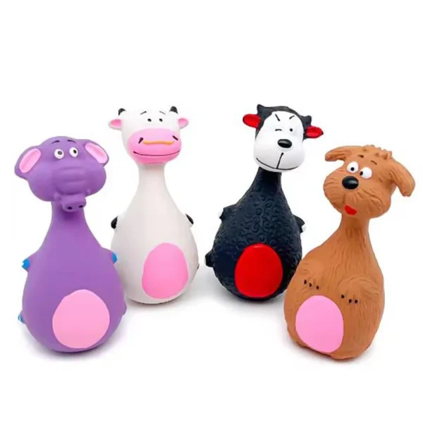 Dog Toys Sound Squeaky Elephant/Cow Animal Chew Pet Rubber Vocal Toys For Small Large Dogs Bite Resistant Interactive Toy - Image 2