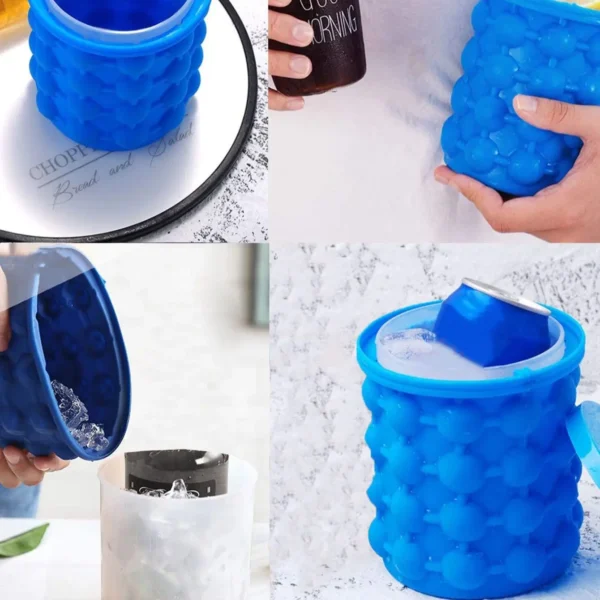 1pc-Silicone Ice Cube Maker Portable Bucket Wine Ice Cooler Beer Cabinet Space Saving Kitchen Tools Drinking Whiskey Freeze - Image 2