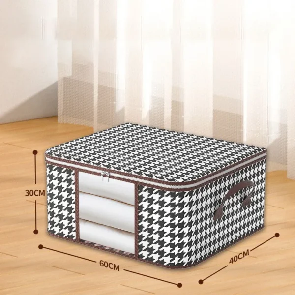Large Clear Foldable Storage Box with Handles And Zipper - Dustproof Clothes Organizer for Home - Image 3