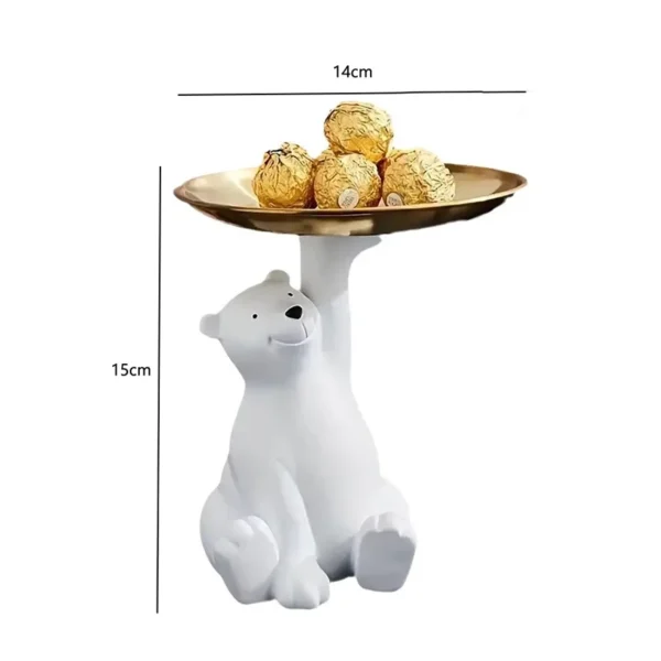Creative Polar Bear Seated Position Tray Storage Accessories That Can Store Keys Decorations for Friends Birthday Gifts - Image 6