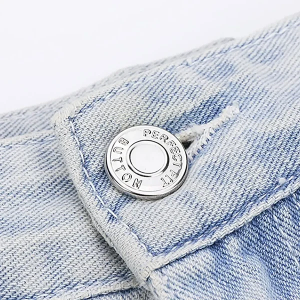 6pcs-Adjustable detachable jeans button Sew free vintage metal button garment button accessory I-button - Image 5