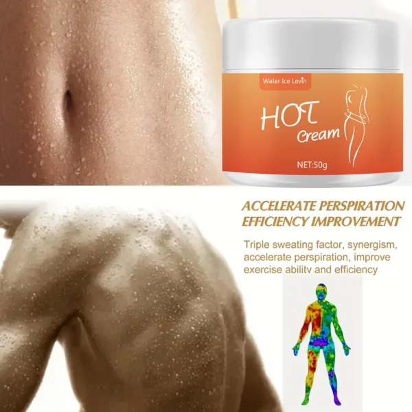 New Heat massage cream, body massage cream, fitness massage cream, improve muscle training and fitness effect 50g - Image 5