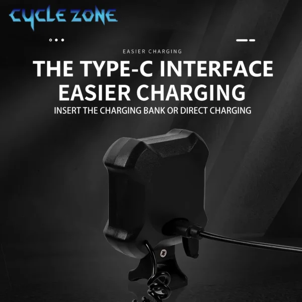Rechargeable Bike Electronic Bell Loud Horn Warning Safety Electric Ring Bicycle Handlebar Light with Bell Cycling Accessories - Image 4