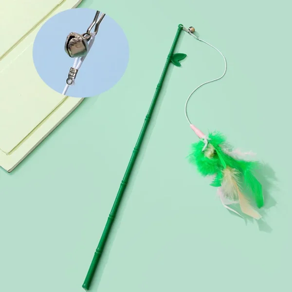 Cats Toys Feathers Wand Interactive Toy Kitten Toys with Super Suction Cup Detachable 2 PCS Feather Replacements Cat Accesorios - Image 6