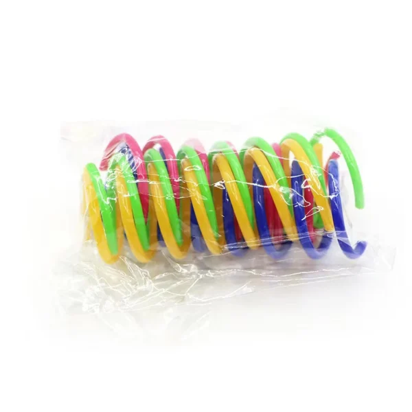 Cat color plastic spring cat toy color spring jumping cat toy toy scratch-resistant and bite cat pet supplies - Image 2