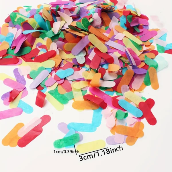 1 piece - Colorful confetti wedding party, birthday, graduation anniversary, party decoration supplies polychrome - Image 6