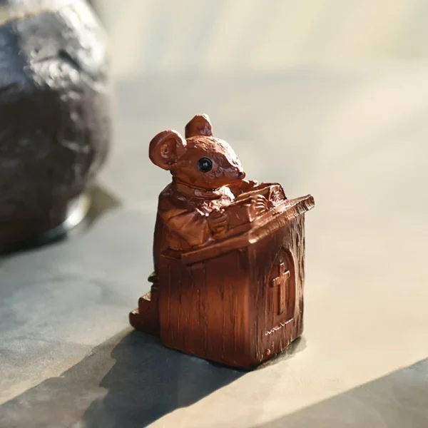 Cute Church Mouse Statue Series Small Statues Art Craftsmanship Resin Church Mouse Statue Priest Craftsmanship Decoration - Image 6
