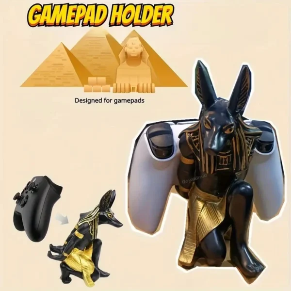 New Pattern Anubis God Base Phone Stand Switch Oled Game Access Universal Display Stand for Ps4/Ps5/Xbox Game Controller - Image 2