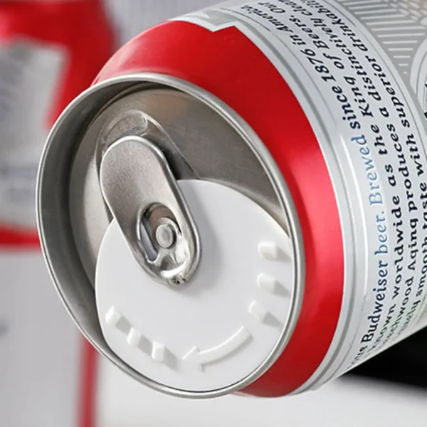 5 Pieces Can Lid Can Sealer Beverage Can Cap Can Protector Barricade Soda Cap Sealer Plastic Beer Drink Lid Protector for Beer J - Image 4