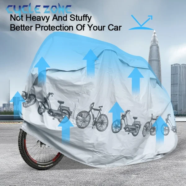 Bicycle Cover Motorcycle Rain Cover Waterproof Dustproof Anti-UV Outdoor Protection MTB Bike Cover All Seasons Bike Accessories - Image 5