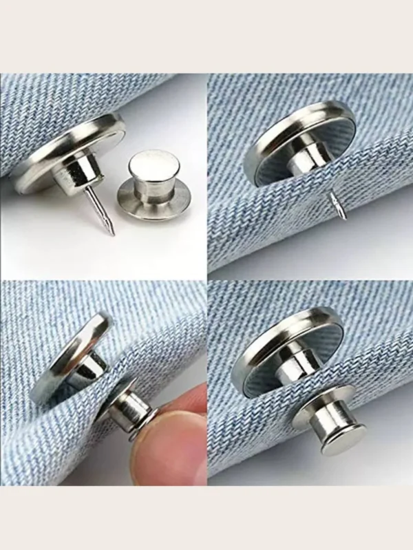 6PCS-Jeans Waist Buttons Nail Free Adjustable Waist Extenders Buttons Detachable Clothing Pants Waist Buckle - Image 6