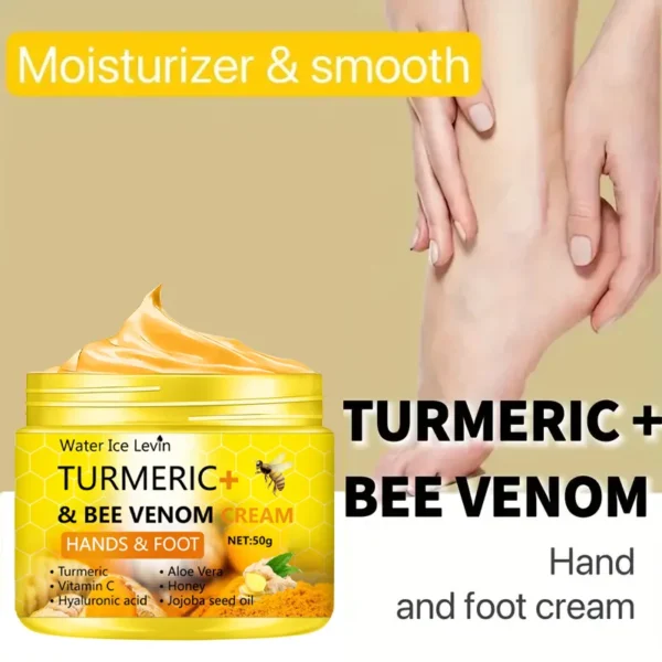 Turmeric Bee Venom Anti-Drying Crack Foot Cream Hand Cracked Repair Skin Removal Care Cream Dead Feet Hand Skin - Image 5