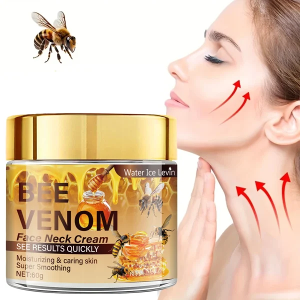 Bee Venom Facial Firming Cream Contains Vitamin E, Moisturizes and Smoothes Face, Brightens Skin Tone, Can Be Used for Face and Neck - Image 2