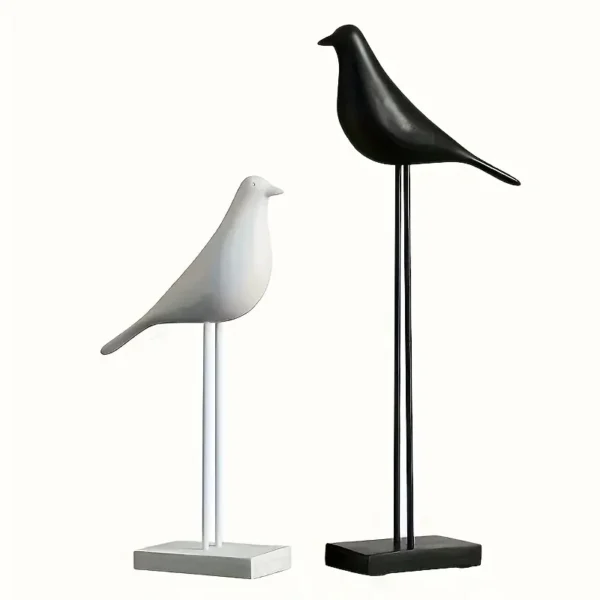 Resin Bird Statue Handicrafts Decoration Artificial Coloring Nordic Bird Decoration Home Decoration Office Desktop Sculpture - Image 2