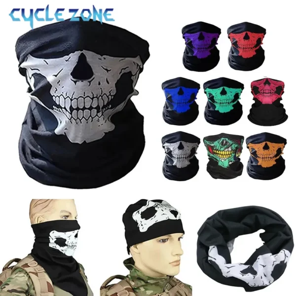 kf-S96b8f12d909f435395c532809484cd9fK Summer Cycling Face Cover Mask Scarf Bicycle Half Face Mask Headband Bandana Halloween Fun Scarf Fishing Hiking Riding Headband - Image 1