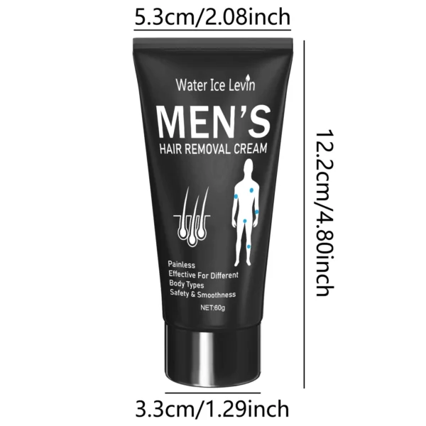 60g Hair Removal Cream for Men and Women, Painless, Quickly, Completely, Smooth and Refreshing, Reshaping Confidence, Enjoy Silky Skin - Image 4