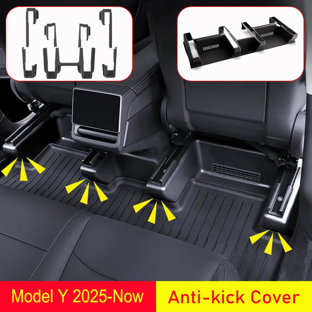 kf-S99b9b9b6ab0344518137d21913d0e11fQ Underseat Original Flocking Anti-kick Protector Pad For Tesla Model Y Juniper 2025 2026 Under Seat Corner Guard Trim Accessories - Image 1