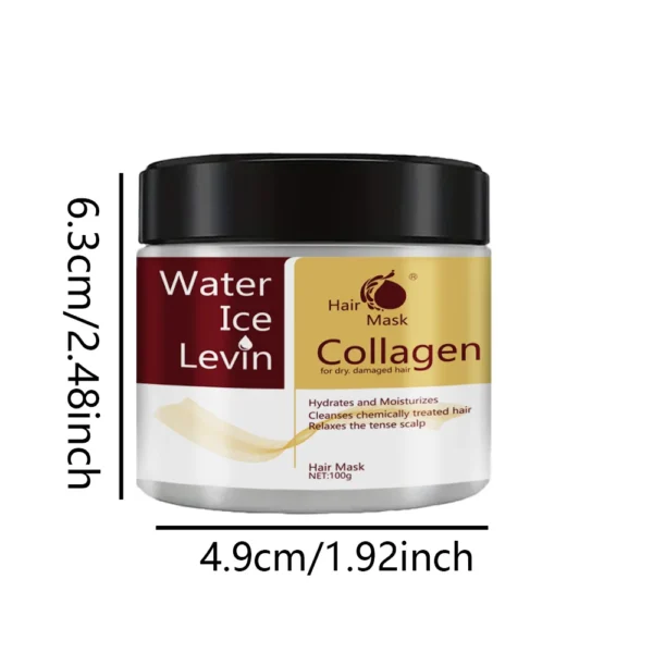 Collagen Keratin Hair Mask Dual Oil Control Moisturizer Conditioner Soft Smooth Frizz Damaged Repair Revitalize Hair Care - Image 5