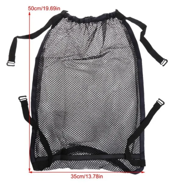 Baby Stroller Storage Mesh Bag, Baby Stroller Seat Mesh Bag, Large Capacity Diaper, Baby Bottle, Toy Storage, Hanging Bag - Image 2