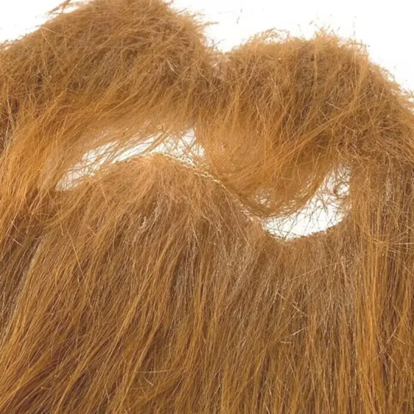 Halloween Fake Bushy Beard Funny Brown Facial Hair for Disguise Game Dance Party Role Play Cosplay - Image 3
