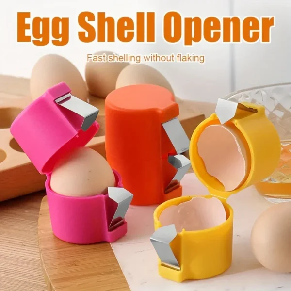 1/3pcs-Stainless Steel Eggshell Separator - Quick Peel & Yolk Splitter, Durable Kitchen Baking Essential with Easy-Grip - Image 2