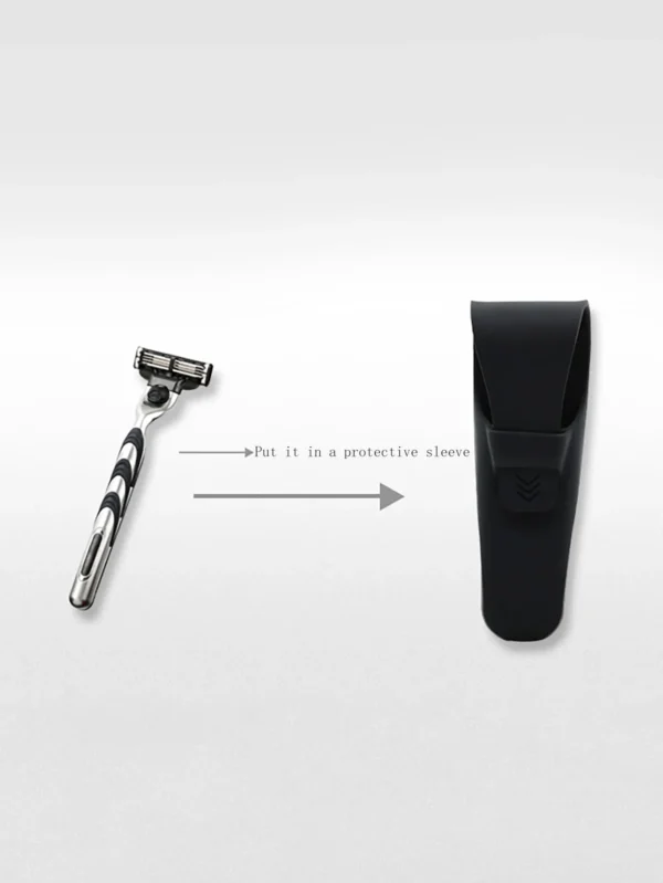1PC-Silicone Razor Portable Holder Box Manual Shaver Protector Cover Portable Waterproof Shaving Accessories Razor Storage Box C - Image 6