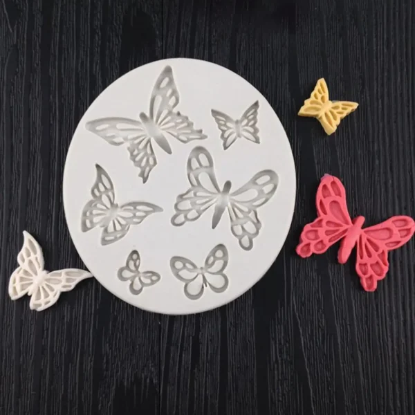 Butterfly Fondant Silicone Sugarcraft Wedding Cake Decorating Tools Resin Chocolate Molds For Baking - Image 3